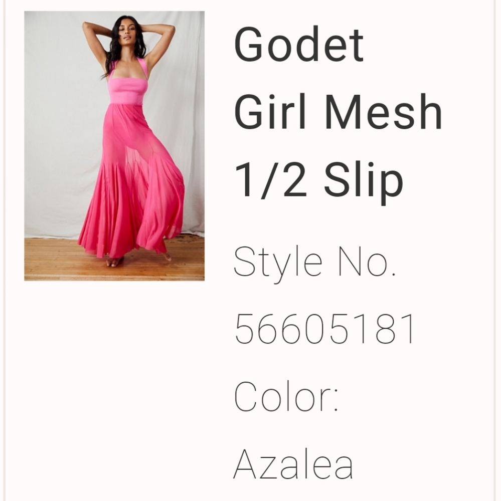 Free People Godet Girl Mesh 1/2 Slip